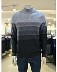 인디안 울100% 그라데이션 반집업 니트티MIT-BH3W-9311