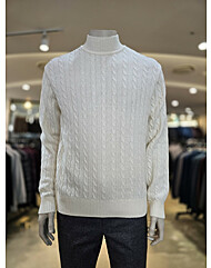 인디안 브루노바피캐쥬얼 겨울간절기 울혼방 꽈배기터틀넥니트MNU-BHYW-A301