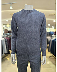 인디안 브루노바피캐쥬얼 겨울간절기 울혼방 라운드 니트티MNU-BRYW-A201