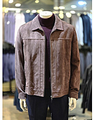 인디안 남성 천연 스웨이드 가죽 재킷 MIVJN3F8161 15
