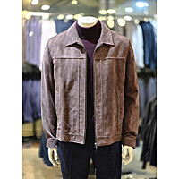인디안 남성 천연 스웨이드 가죽 재킷 MIVJN3F8161 15