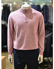 인디안 남성 울100% 솔리드 하프 반집업 니트 MITBH4WB106 12
