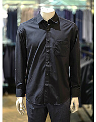 인디안 간절기 클래식 블랙 긴팔 셔츠 MACTL3YC422 06