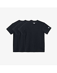[정상상품]뉴에라 무지 에센셜 반팔 티셔츠 3팩 블랙 12715313