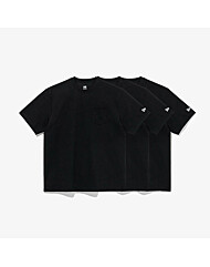 [24SS]뉴에라 에센셜 3팩 포켓 반팔 티셔츠 블랙 14380977