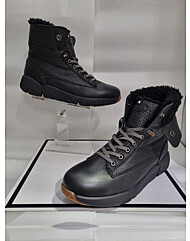 에스콰이아 여성 발편한 2-WAY 밴딩끈 퍼 방한 캐주얼 부츠 굽3센치 YABWBS602