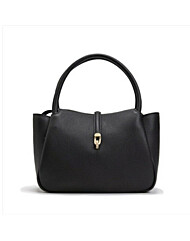 [에스콰이아] 여성 오플엠보 소가죽 지퍼 토트백(ECEFHB641BK)