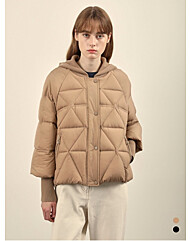 [올리비아로렌]니트 후두 덕다운VOCKD4W9341