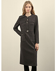 [올리비아로렌]비죠 벨트 장식원피스VOPOA4W9241