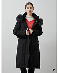 [올리비아로렌]후두 롱 구스다운점퍼VVPKD4WA471