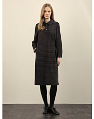 [올리비아로렌]체크 카라원피스VOBOA4W9251