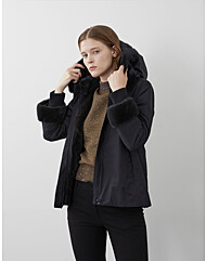 [올리비아로렌]밍크 탈부착 후두패딩VOPKA3WA321