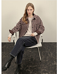 [올리비아로렌]체크 아우터형 셔츠VVBNL4W9271