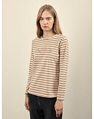 [올리비아로렌]기모져지스트라이프티셔츠VVBAL4W9281