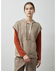 [올리비아로렌]후드형 캐주얼베스트VVCAN4W9291