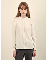 [올리비아로렌]넥라인 프릴블라우스VOCNL4W9121