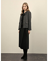 [올리비아로렌]주머니 디테일 라운드자겟VOCGA4W9121