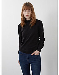 [올리비아로렌]넥 레이스 니트탑VOCBL3W9446