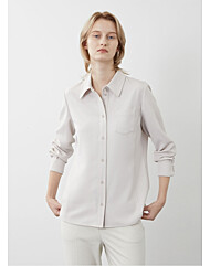 [올리비아로렌]셔츠 카라 심플블라우스VOCNL3W9111