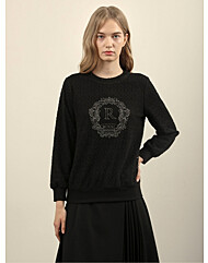 [올리이바로렌]레이스 자수 맨투맨VOCAL4WA151