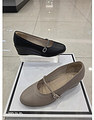 여성 양가죽 5cm초경량 웻지펌프스LCWD39U613