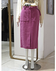 코듀로이 H 라인 스커트 M07RB3XWSAM07A