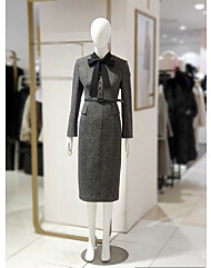 (미센스) 타이 탈착 H라인 원피스 102MB5YOPM102G