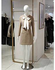 (미센스)배색 스카프 원피스 181MB5YOPM181D