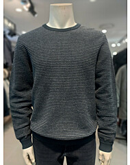 주)세정  트레몰로   캐시미어혼방  투톤 라운드니트 네이비 TRNBR3F8561