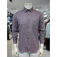 주)세정  트레몰로 구김제로  기모가공원단  캐주얼 체크남방   핑크 TRBNL3F8441