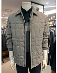 주)세정  트레몰로  24신상  평카라  프리미엄 다운 경량자켓  라이트그레이 TRHKD4W9421