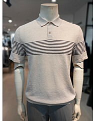 주)세정  트레몰로  23여름  면혼방  캐주얼 카라 니트 베이지 TRNBS3M3111