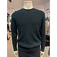 주)세정  트레몰로  24FW  캐시미어혼방  변형 케이블니트  그린 TRHBR4F8501