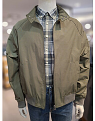 세정 트레몰로 간절기 면혼방 헤링턴점퍼 카키 TRHCL5F8421