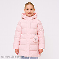 [로엠걸즈] 덕파이버 퍼가방 키링 롱패딩 점퍼 RGJD25W1C