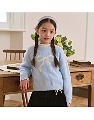 [로엠걸즈] 보들보들 리본 풀오버 RGKA25T3P