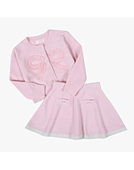 [로엠걸즈] 진주 리본장식 가디건 세트 RGSM2611P