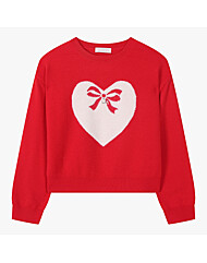 [로엠걸즈] 하트 자카드 풀오버 RGKA25D1P