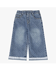 [로엠걸즈] 도트 부들 와이드 데님 RGTJ2611P