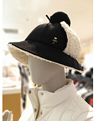 여성 퍼방울 방한용(귀가림) 모자    BGAWGC709  BK