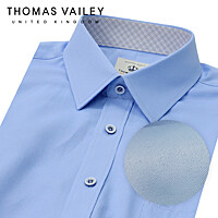 [THOMAS VAILEY] 토마스 베일리 남성드레스셔츠 블루 솔리드 새틴클래식핏 1THTHA4MSU126