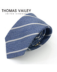 [THOMAS VAILEY] 토마스베일리 세미세븐폴더 실크넥타이 - 콜스 스카이