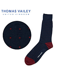 [THOMAS VAILEY] 토마스베일리 신사양말 - 스퀘어도트 네이비