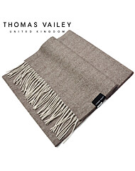 [THOMAS VAILEY]  캐시미어 100% 머플러 헤링본 베이지