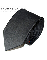 [THOMAS VAILEY] 토마스베일리 패션넥타이-예장 블랙 슬림 6cm