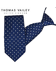 [THOMAS VAILEY] 토마스베일리 자동/지퍼넥타이-티프레이 네이비 7.5cm