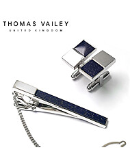 [THOMAS VAILEY] 토마스베일리 넥타이핀/커프스 세트-스페이스