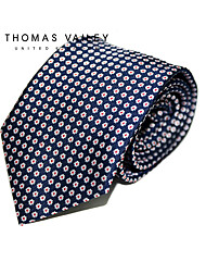 [THOMAS VAILEY] 토마스베일리 패션넥타이-싸리꽃 네이비 7.5cm