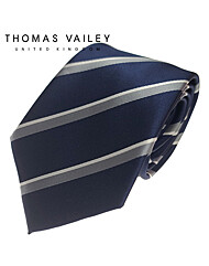 [THOMAS VAILEY] 토마스베일리 패션넥타이-로드 네이비 7.5cm