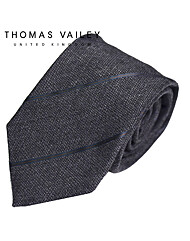 [THOMAS VAILEY] 토마스베일리 패션넥타이-드류 그레이블랙 8cm
